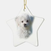 Cute Maltese Dog Keramisch Ornament (Links)