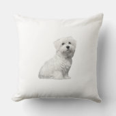Cute Maltese Dog Kussen (Voorkant)