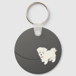 Cute Maltese Dog Sleutelhanger