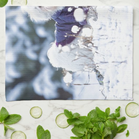 Cute Maltese Dog Theedoek (Gevouwen)