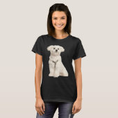 Cute Maltese T-shirt (Voorkant volledig)