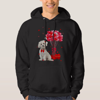 Cute Maltese Valentijnsdag Heart Hondenliefhebber Hoodie