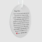 Cute mam Typography Letter Personalized Ornament (voorkant)