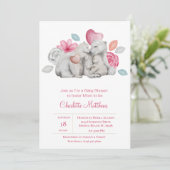 Cute Mama Baby Baby shower Invitation Beer Kaart (Staand voorkant)