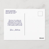 Cute Mama & Baby Unicorn Magical Bedankt Briefkaart (Achterkant)