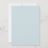 Cute Mama & Baby Whales Blue Chevron Baby shower Kaart (Achterkant)