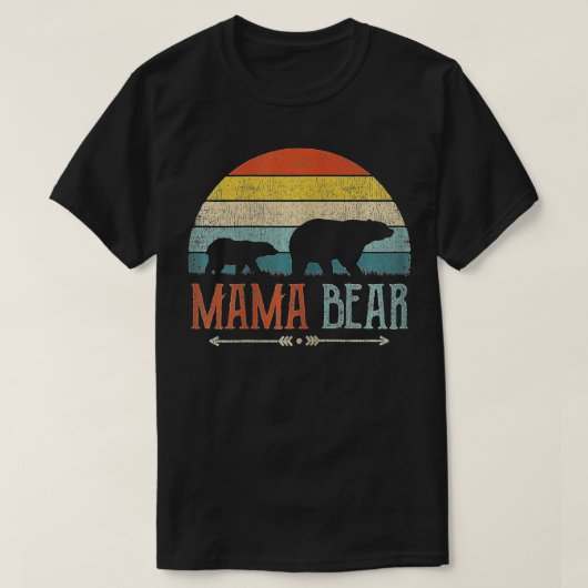 Cute Mama Beer Moederdag Retro Mam - T-shirt (Design voorkant)