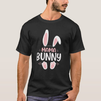 Cute Mama Bunny Easter Egg Funny Family Matching E T-shirt