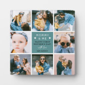 Cute "Mama en ik" fotocollage 1e Moederdag Fotoplaat (Voorkant)