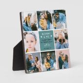 Cute "Mama en ik" fotocollage 1e Moederdag Fotoplaat (Voorkant)