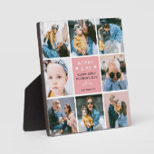 Cute "Mama en ik" fotocollage 1e Moederdag Fotoplaat (Voorkant)