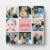 Cute "Mama en ik" fotocollage 1ste Moederdag Fotoplaat (Voorkant)