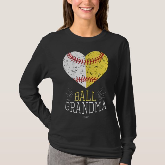 Cute Mama Funny Baseball Grandma Softball Gift T-shirt (Voorkant)