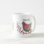 Cute Mama Hen Moeder Chicken Fun Moederdag Gift Koffiemok (Voorkant rechts)