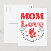 Cute mama Love Briefkaart (Voorkant / Achterkant)