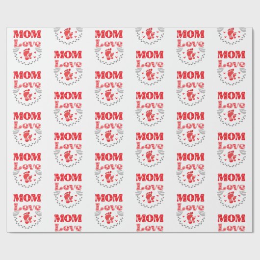 Cute mama Love Cadeaupapier (Vlak)