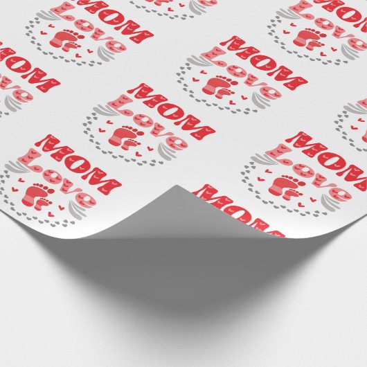 Cute mama Love Cadeaupapier (Hoek)