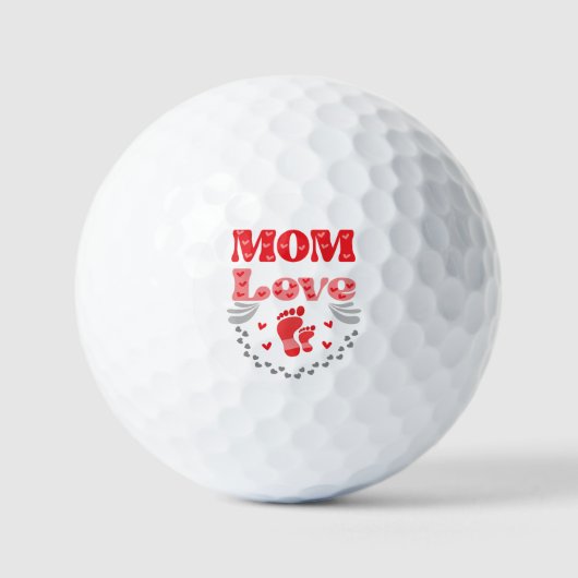 Cute mama Love Golfballen (Voorkant)