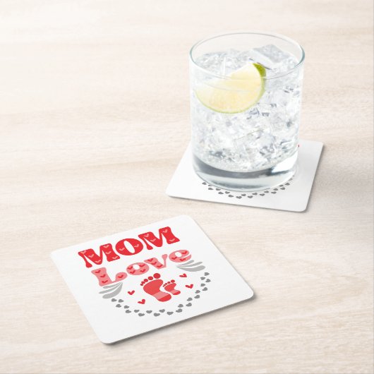 Cute mama Love Kartonnen Onderzetters (Insitu)
