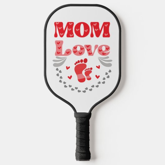Cute mama Love Pickleball Paddle (Voorkant)
