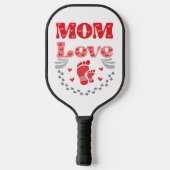 Cute mama Love Pickleball Paddle (Achterkant)