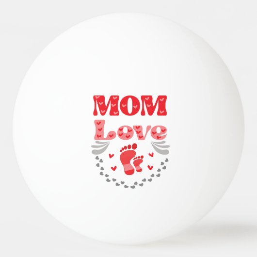Cute mama Love Pingpongbal (Voorkant)