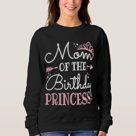 Cute mama van de Birthday Princess Funny Mmammie M Trui (Voorkant)