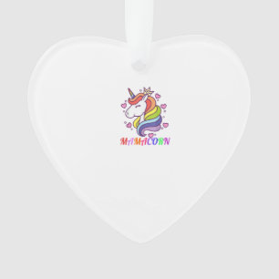 Cute Mamacorn Eenhoorn Moeder Verjaardag Outfit Re Ornament