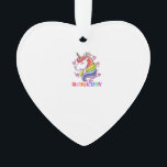 Cute Mamacorn Unicorn Mom Birthday Outfit Rainbow  Ornament<br><div class="desc">Cute Mamacorn Unicorn Mom Birthday Outfit Rainbow Colors T-Shirt_1</div>