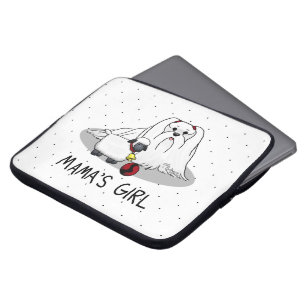 Cute Mama's Girl #2 Maltese hond voor Maltese mama Laptop Sleeve