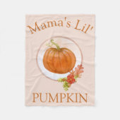 Cute Mama's Lil' Pumpkin Baby Fleece Deken (Voorkant)