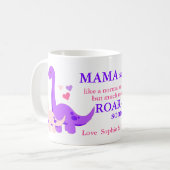 Cute Mamasaurus Moederdag Koffiemok (Voorkant links)