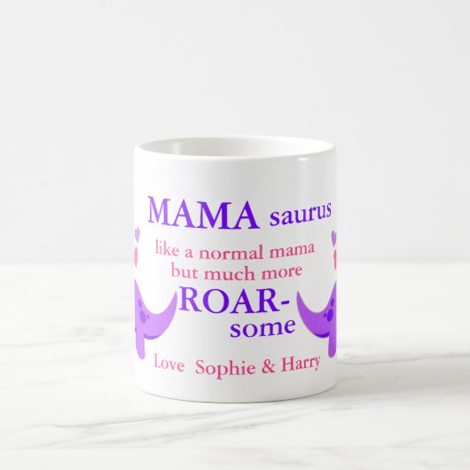 Cute Mamasaurus Moederdag Koffiemok (Center)