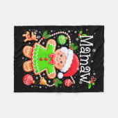 Cute Mamaw Gingerbread Family Matching Christmas C Fleece Deken (Voorkant (Horizontaal))
