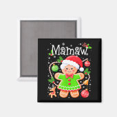 Cute Mamaw Gingerbread Family Matching Christmas C Magneet (Voorkant / Achterkant)