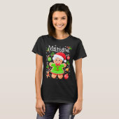 Cute Mamaw Gingerbread Family Matching Christmas C T-shirt (Voorkant volledig)