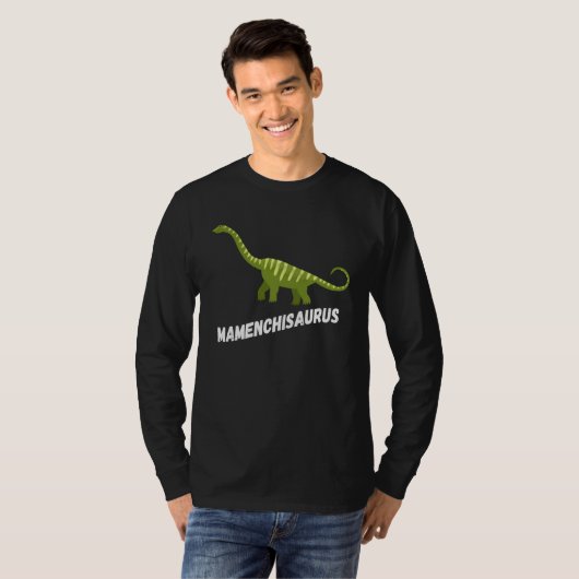 Cute Mamenchisaurus Dinosaur T-shirt (Voorkant volledig)