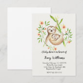 Cute mamma en baby sloth kaart (Voorkant / Achterkant)