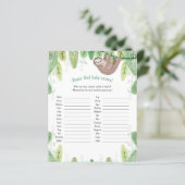 Cute mamma en baby sloth noemen het babydierenspel (Staand voorkant)