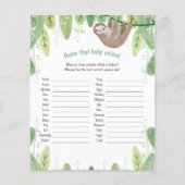 Cute mamma en baby sloth noemen het babydierenspel (Voorkant)