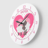 Cute mammie houdt van me Lamb Nursery Grote Klok (Hoek)