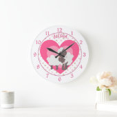 Cute mammie houdt van me Lamb Nursery Grote Klok (Huis)