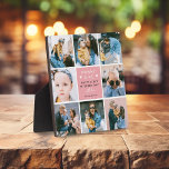Cute 'mammie & ik' Foto Collage 1st Moederdag Fotoplaat<br><div class="desc">Creëer je eigen 'mama en ik' Keepomwille Photo Plaque. Het ontwerp bevat 8 trendy insta square afbeeldingen van je keuze, de leuke tekst 'Mama & me' met twee kleine harten - Happy First Moederdag! een 'met liefde' in een elegant kalligrafiescript en een naam waarvan het afkomstig is. Een mooi Moederdag...</div>