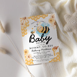 Cute mammie-to-bee Summer Baby shower Kaart