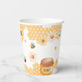 Cute mammie-to-bee Summer Baby shower Papieren Bekers (Achterkant)