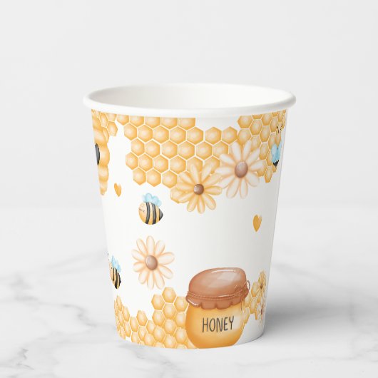 Cute mammie-to-bee Summer Baby shower Papieren Bekers (Achterkant)