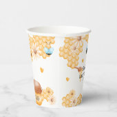 Cute mammie-to-bee Summer Baby shower Papieren Bekers (Rechts)