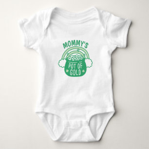Cute Mammoet's Pot Met Goud baby body pak Romper