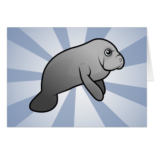 Cute Manatee (Voorkant Horizontaal)