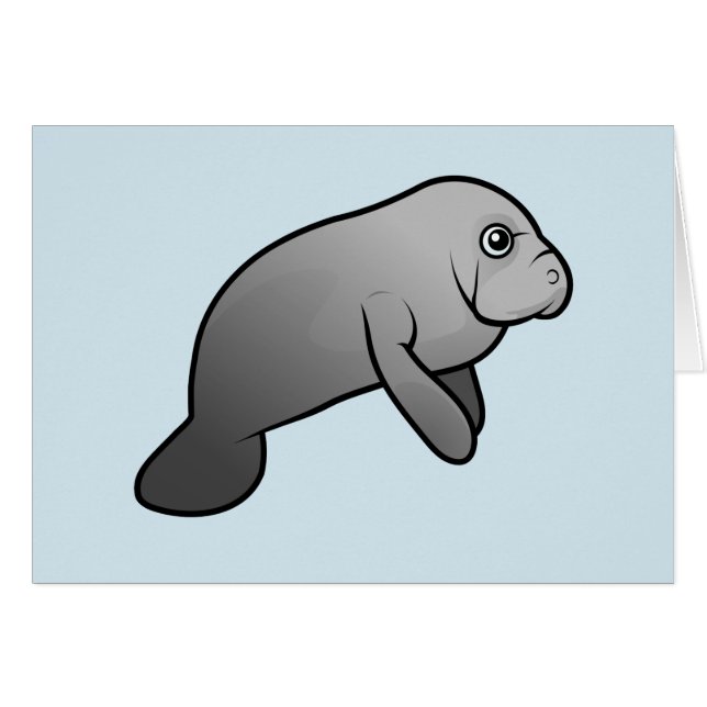 Cute Manatee (Voorkant Horizontaal)